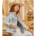Chic Soul Savanna Jane Jean Jacket  Photo 1