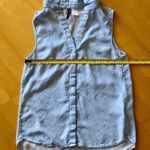 H&M Striped Sleeveless Blouse, Blue, White, Size 2 Photo 8