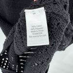 Nine West Black Lined Crocheted Midi Skirt Pencil Small Photo 8