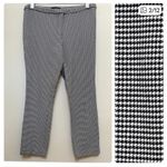Theory Houndstooth Print Size 6 Skinny Crop Pant 24 Inch Inseam Classic Preppy Photo 2