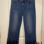 Liverpool Women’s  Hannah Crop Flare Dark Wash Jeans w Cut Hem Sz 6 Photo 0