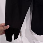 Reba  Black Blazer Gold Turn-Lock Peplum Hem Quiet Luxury Money Classic Workwear Photo 5