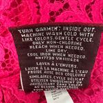 Merona  Crochet Lace Feminine Bold Vibrant Fuchsia Party Mini Skirt Womens 18 Photo 3