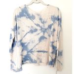 Lisa Todd Linen Blend Tie Dye V Neck Lightweight Sweater Pastel Pullover Sz M Blue Size M Photo 1