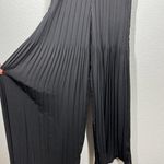 Harlyn Pleated Wide Leg Jumpsuit Small S Black Sleeveless Photo 3