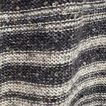 Amina Rubinacci Textured Sequin Grey Linen Blend Knit Sweater Dress Size Medium Gray Photo 6