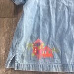 Vintage Resortwear Size Large Denim Beach Hut Top. Blue Photo 4