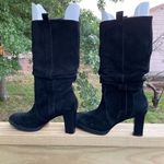 Franco Sarto EMA Women Black Suede/Leather Mid Calf Boots Sz 9.5 Photo 0
