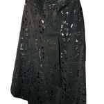 Gattinoni Jeanswear Black Denim Skirt Writing Graffiti Style Skirt Size 28 Photo 1