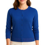 Talbots Charming Cardigan Pima Cotton Blueberry Purple Petite PL NWT Photo 0