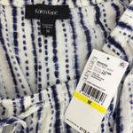 Karen Kane  blue/white tiered maxi skirt. Draw string waist. Size Medium. Photo 5