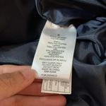 CISONO Navy Blue Puffer Jacket Hooded Cropped Zip Up Women's Size S Photo 5