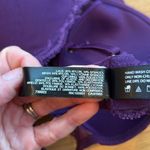 Natori  Bra Feathers Plunge Purple Lace Balconette NWOT 34DD Photo 4