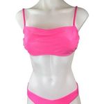 Xhilaration  Pink Tank Cami Two Piece Swim Bikini Swimsuit Swimwear Set Sz M/L Photo 0