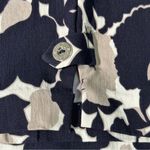 Rafaella Capris Pants White With Blue And Tan Floral Super Cute Sz 8 Photo 4