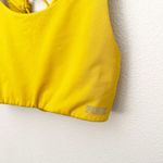 PINK - Victoria's Secret  | Sunflower Yellow Strappy Sports Bra Racer Back | Large Photo 1