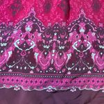 Jonathan Martin Vintage Y2K Babydoll Dress Womens 7 Red Floral Spaghetti Strap Photo 5