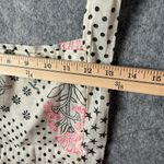 Free People Floral Colorblock Print Gauze Satchel Linen Reusable Bag Photo 2