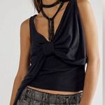 Free People  Black Bow Detail Tank Top Photo 7