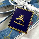 Sebastino Sneakers Women's 8.5 Blue Embroidered Tennis Shoes Rackets Comfort Photo 6