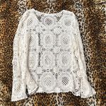 Solitaire Y2K Boho Crochet Long Sleeve Top Photo 1