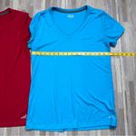 Bcg Shirt Bundle!! (2) V-Neck T-Shirts, Red & Blue Women's Large Photo 2