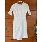 Lulus  Westwood White Half Sleeve Sheath Dress Party Cocktail Engagement Size S Photo 2