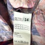 Peter Pilotto 100% Silk Midi Dress in Pink Abstract Floral Print Size 10 US Photo 5