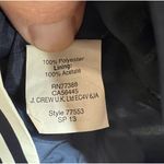 J.Crew Dress Womens Size 4 Navy White Striped Blouson Sleeveless Zip Nautical Photo 5