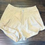 VICI Alamo Cotton High-rise Pleated Khaki Shorts Photo 1
