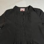 Romeo + Juliet Couture Popover Blouse w/ Lace Sleeves Size S Minimalist Bohemian Photo 2