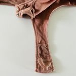 SKIMS Rose Clay Stretch Rib Scoop Neck Tank Bodysuit - S/M Photo 4