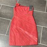 Theia Modele Coral Beaded Cocktail Dress size 10 Photo 2