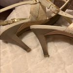 Cole Haan  Metallic slingback heels white gold 7.5 Photo 2