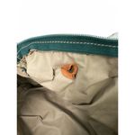 Vintage 90's Golf Golfer Tapestry Leather Small Duffle Bag w/ Matching Pouch Green Photo 2