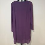 Soft Surroundings  Elegance Tunic Blouse Long Sleeve‎ Purple Plum Size Medium Photo 4