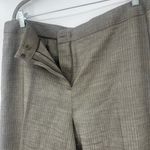 Lafayette 148 Pinstripe Suit Women Pants 16 Wool Linen Wide Leg Trousers Sage Photo 5