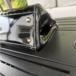Arcadia top handle patent leather satchel Black Photo 7