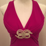 HOT Pink Sexy Formal Gown w/ Crystal Embellishment Size 4 Photo 1