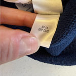 St. John Caviar Women's Navy Wool Blend Blazer with Gold button accents size 6 Photo 9