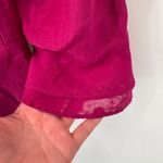 Classiques Entier Blazer Jacket Womens XS Pink Cotton Silk Blend Sheer Sleeves Photo 6