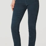 Ann Taylor LOFT Pants Women 00 24 Blue Grey Skinny Corduroy Mid Rise Cotton Photo 0