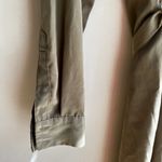 Banana Republic  Wrap Midi Dress Womens Size 2 Olive Green Tie Waist Photo 9