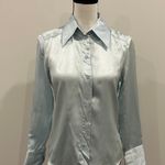 ZARA Iced Turquoise Blouse Photo 0