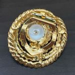 Vintage Unsigned Large Faux Pearl Twisted Rope Gold Photo 9