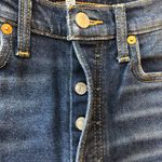 RE/DONE Womens Jeans 70s Stove Pipe Deep Indigo Fade Button Fly 26 Photo 5