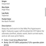 Nike Pro Warm 8 bit Leggings Black & White Photo 5