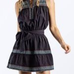 by We Are Sundays Max Black Sleeveless Embroidered Mini Dress Sz. S Photo 0