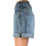 Urban Outfitters  BDG Mom High Rise Women's Blue Cuffed Denim Jean Shorts Size 27 Photo 1