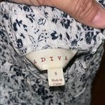 Adiva Black and White Ruffled Sleeveless Blouse Photo 6